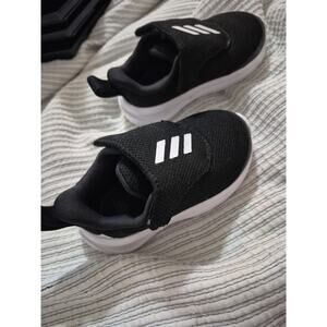 Adidas Infant Size 5.5K Fortarun AC Sneakers, Core Black/White EUC
